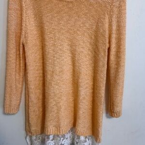 STYLE & CO. Women's Soft Peach/Cream Sweater